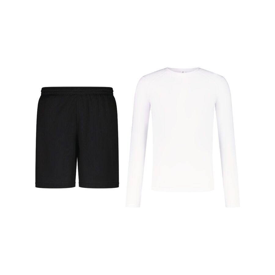 Jovito Men’s Black Activewear Set – Sport Shorts & Compression Top